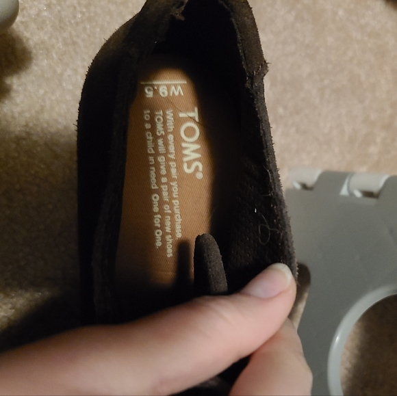 TOMS Chocolate Brown lace up bootie size 9.5 - Picture 7 of 8